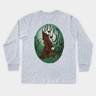 Alaska Love Tree Stump Kids Long Sleeve T-Shirt